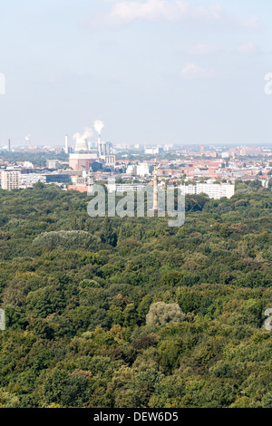 Vue depuis panoramapunkt, Potsdamer Platz de Berlin cityscape Banque D'Images