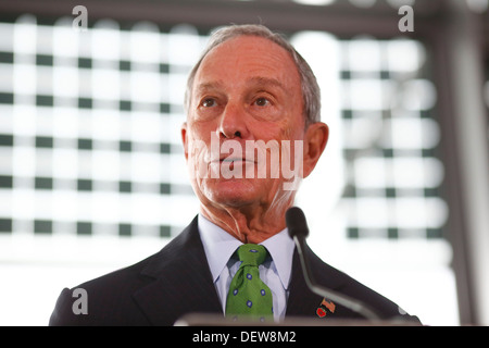 Le maire de New York, Michael R. Bloomberg, le 24 septembre 2013 à Londres en Grande-Bretagne. Banque D'Images