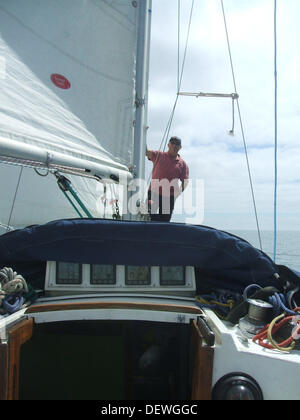 Images des fichiers médias Dorset Service. Jeff Cole (62) à partir de Weymouth Dorset UK qui est disparu en mer dans la Manche, il a été voile en solitaire sur son bateau lorsqu'il a été vu pour la dernière fois. 24 Septembre, 2013 Crédit : Dorset Media Service/Alamy Live News Banque D'Images