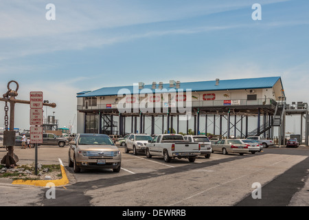 McElroy's Harbour House Restaurant construire sur pilotis élevés après l'ouragan Katrina à Biloxi, Mississippi sur le golfe du Mexique Banque D'Images