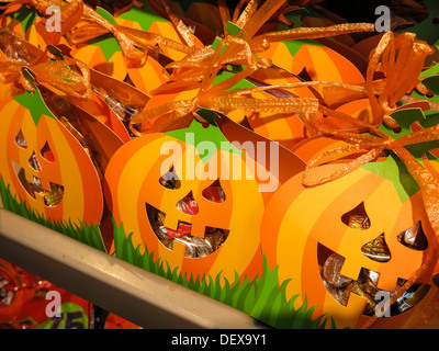 Thème de l'Halloween en bonbons Hershey's Chocolate World Times Square, NYC Banque D'Images