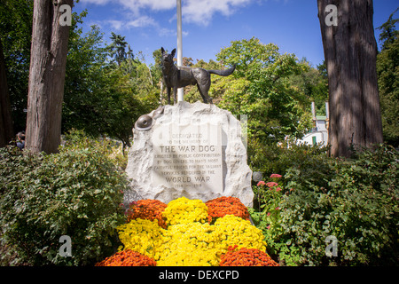 Les pierres tombales des propriétaires d'animaux dans le cimetière pour animaux de Hartsdale dans Hartsdale dans le comté de Westchester dans l'État de New York Banque D'Images