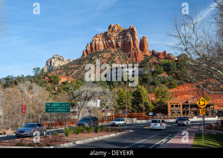 Le centre-ville de Sedona près de Tlaquepaque en Arizona, États-Unis Banque D'Images