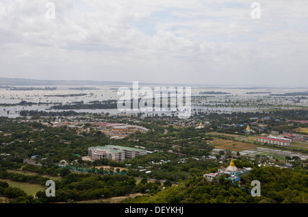 Une vue de la colline de Mandalay Mandalay. Banque D'Images