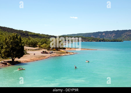 Lac de Sainte-Croix Les Gorges du Verdon Provence France Banque D'Images