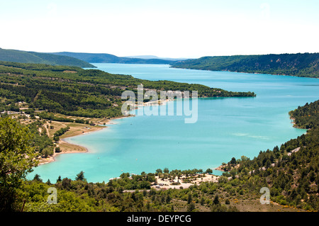 Lac de Sainte-Croix Les Gorges du Verdon Provence France Banque D'Images