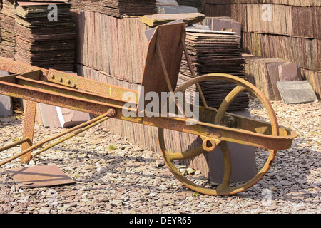 L'Ardoise, transporteur national Slate Museum (Musée de l'Ardoise galloise précédemment), Gilfach Ddu, Llanberis, Gwynedd, Pays de Galles Banque D'Images