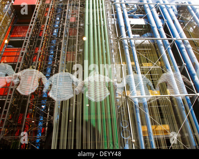 Centre Georges Pompidou ou Centre Pompidou, Beaubourg, Paris, France, Europe Banque D'Images