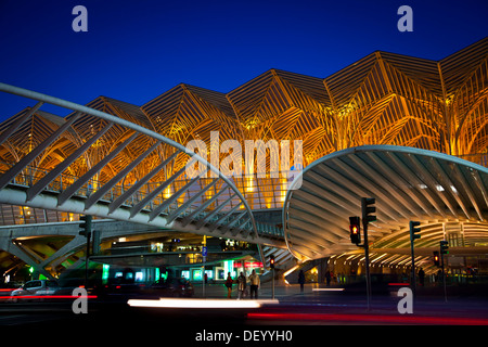 La Gare do Oriente, orienter la gare, Parque das Naçoes, Parc des Nations, Lisbonne, Portugal, Europe Banque D'Images