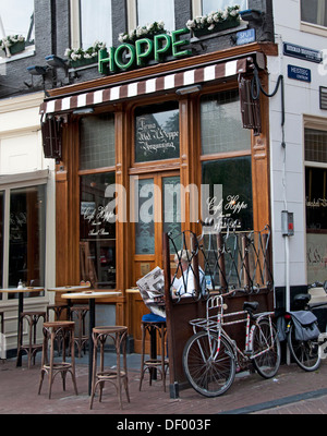 Hoppe Spui Amsterdam Cafe Old Amsterdam, capitale des pays-Bas, Banque D'Images