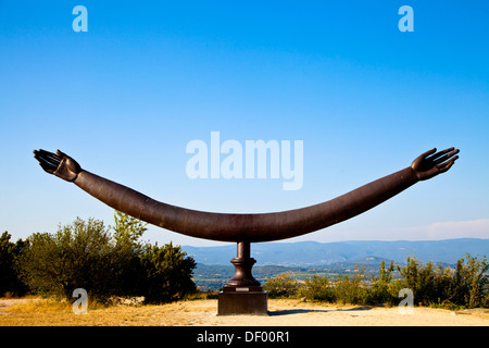 Château du Marquis de Sade dans le village de Lacoste, Parc Naturel Régional du Luberon, Vaucluse, Provence, Europe Banque D'Images