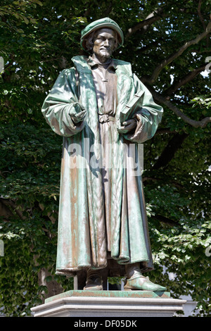 Philipp Melanchthon, 1497 - 1560, Luther Memorial, par E. Ritschel, 1868, vers, Rhénanie-Palatinat, Allemagne Banque D'Images