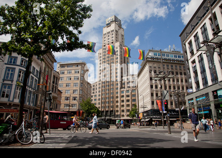 Tour KBC boerentoren ou à Anvers, Belgique, Europe Banque D'Images