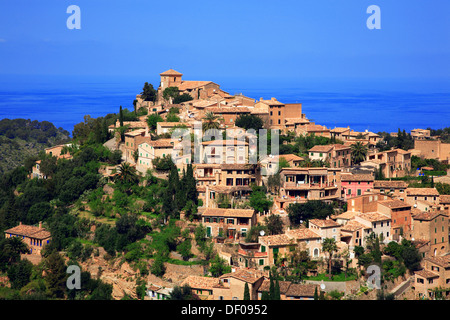 Village Deia, Mallorca, Iles Baléares, Espagne Banque D'Images