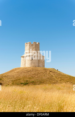 Dôme de l'église de Sveti Nikola, église Saint Nicolas, 12e siècle, Prahulje, Nin, Zadar, Dalmatie, Croatie, Europe Banque D'Images