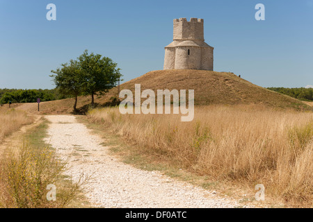 Dôme de l'église de Sveti Nikola, église Saint Nicolas, 12e siècle, Prahulje, Nin, Zadar, Dalmatie, Croatie, Europe Banque D'Images