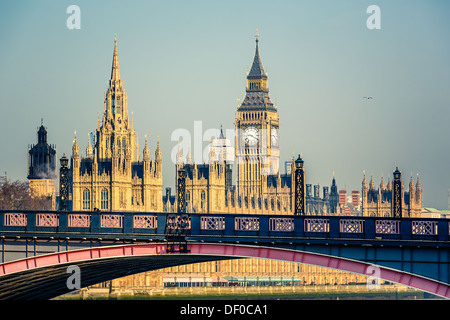 Big Ben et les chambres du Parlement Banque D'Images