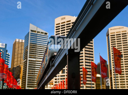 Monorail, Sydney, Australie Banque D'Images