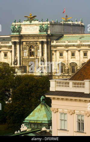 Österreich, Wien 1, Blick auf die Neue Burg. Banque D'Images