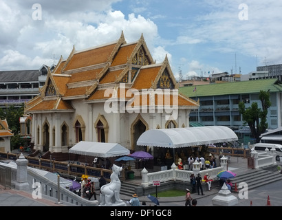 Bâtiment à Ubosot Wat Traimit (Temple du Bouddha d'Or), Bangkok Banque D'Images