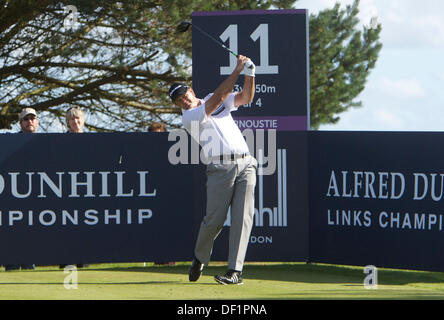 Carnoustie Écosse, Royaume-Uni. Septembre 26, 2013. Retief Goosen, au cours de la première ronde de championnat de golf de la Dunhill, du Carnoustie, Carnoustie. Credit : Action Plus Sport Images/Alamy Live News Banque D'Images