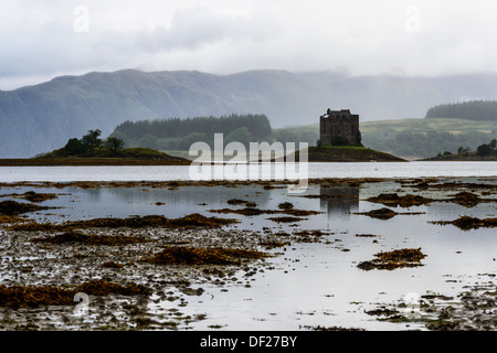 Château de Stalker, 14e siècle tower house, Argyll, Scotland Banque D'Images