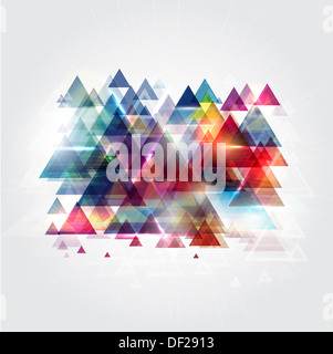 Abstract background design composé de formes triangle Banque D'Images