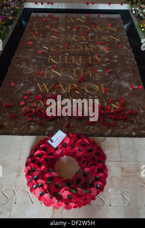 La Tombe du soldat australien, Australian War Memorial, Canberra Banque D'Images