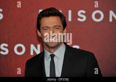 Berlin, Allemagne. 26 août, 2013. L'acteur australien Hugh Jackman s'occupe à la première de son nouveau film 'prisonniers' au Cinestar Theatre au Sony Center de Berlin. Le 26 septembre 2013. Dpa : Crédit photo alliance/Alamy Live News Banque D'Images