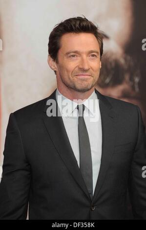 Berlin, Allemagne. 26 août, 2013. L'acteur australien Hugh Jackman s'occupe à la première de son nouveau film 'prisonniers' au Cinestar Theatre au Sony Center de Berlin. Le 26 septembre 2013. Dpa : Crédit photo alliance/Alamy Live News Banque D'Images