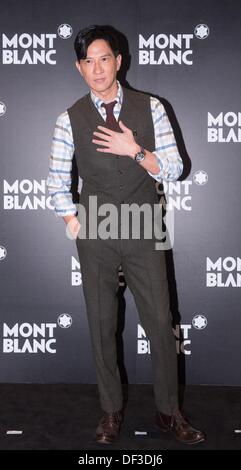 Hong Kong, Chine. 26 août, 2013. Acteur Nick Cheung assiste à une activité commerciale à Hong Kong, Chine Le jeudi 26 septembre, 2013. Credit : TopPhoto/Alamy Live News Banque D'Images