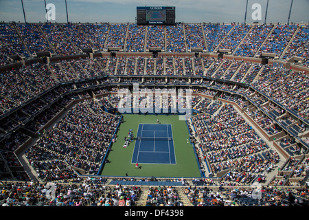 Arthur Ashe Stadium à la Billie Jean King National Tennis Center au cours de l'US Open Tennis Championships 2013 Banque D'Images