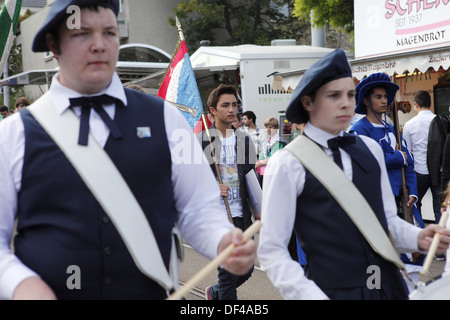 Le traditionnel festival annuel, Knabenschiessen Zurich, & la plus ancienne du plus grand festival, tenu par rapport à septembre week-end férié. Banque D'Images