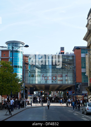 Entrée de Market Street à Manchester, UK Banque D'Images