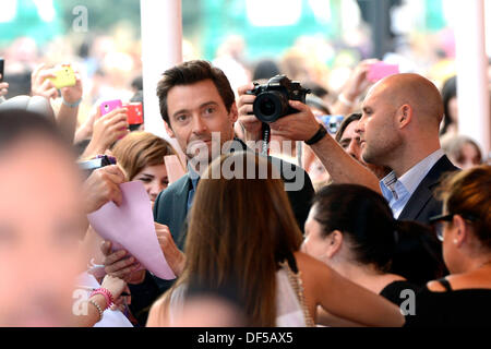 San Sebastian, Espagne. 27 août, 2013. Hugh Jackman reçoit le prix Donostia au 61e Festival International du Film de San Sebastian le 27 septembre 2013 © AFP PHOTO alliance/Alamy Live News Banque D'Images