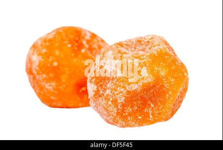 La mandarine doux secs isolés fruits Banque D'Images