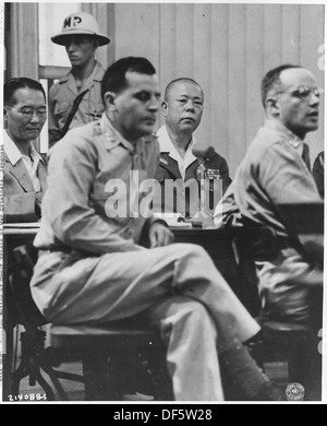 Les procès pour crimes de guerre japonais. 292613 Manille Banque D'Images
