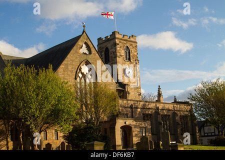 L'église cathédrale de St Michel et tous les Anges, avec St Hilda & Benoît Biscop à Sunderland, Angleterre du Nord-Est Banque D'Images