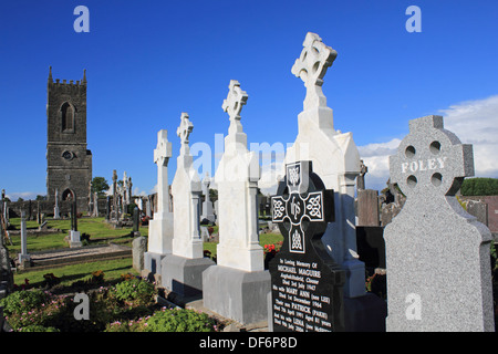 St James's clocher de l'Église et du cimetière d'Cloone est un village dans le Comté de Leitrim, Ireland. Banque D'Images