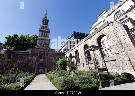 Greyfriars Christ Church, Newgate Street, Londres, Angleterre, Royaume-Uni. Banque D'Images