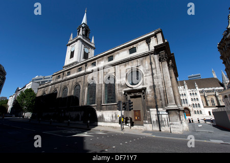 Église St Lawrence Jewry, Londres, Angleterre, Royaume-Uni. Banque D'Images