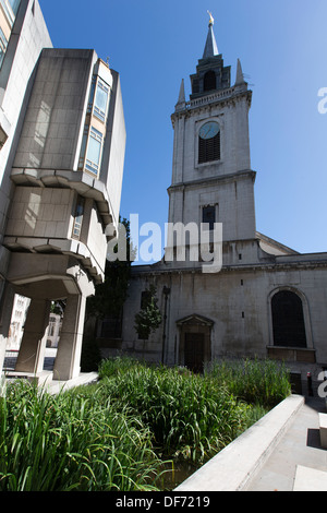 Église St Lawrence Jewry, Londres, Angleterre, Royaume-Uni. Banque D'Images