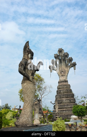 Sala Kaew Ku (aka Sala Keoku) Sculpture Park à Nong Khai, Thaïlande. Banque D'Images