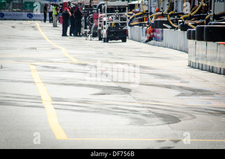 La voie des stands du Grand Prix de Baltimore 2013 Banque D'Images