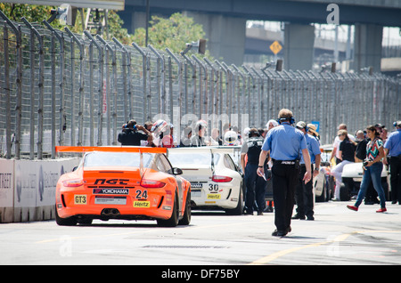 Voie des stands de la Baltimore GT3 Race dans l'Imsa Challenge Cup Banque D'Images