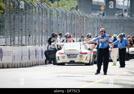 Voie des stands de la Baltimore GT3 Race dans l'Imsa Challenge Cup Banque D'Images