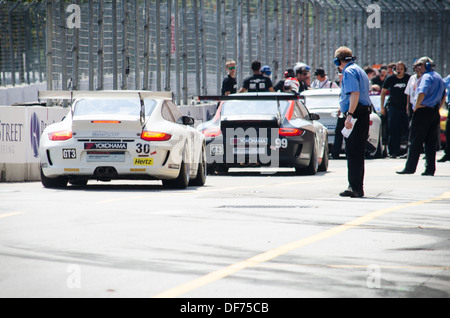 Voie des stands de la Baltimore GT3 Race dans l'Imsa Challenge Cup Banque D'Images