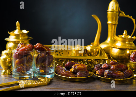 Ramadan food également connu sous le nom de kurma , dates Palm Banque D'Images