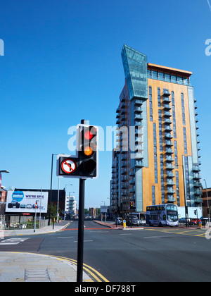 En à Rochdale Road avec Central Apartments, Manchester UK, 4Rs Salford-manchester Banque D'Images