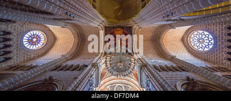 Nef de la cathédrale Sé Basílica de Nossa Senhora da Assunção, Catedral de Évora, Évora, Portugal, District d'Évora Banque D'Images